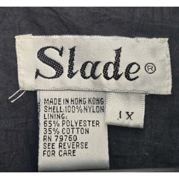 Vintage Slade Windbreaker Womens 1X Plus Futuristic NYE Event Party Glam Y2K 90s - Picture 4 of 7